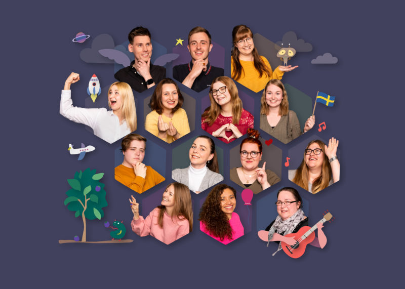 Collage Krippe Team